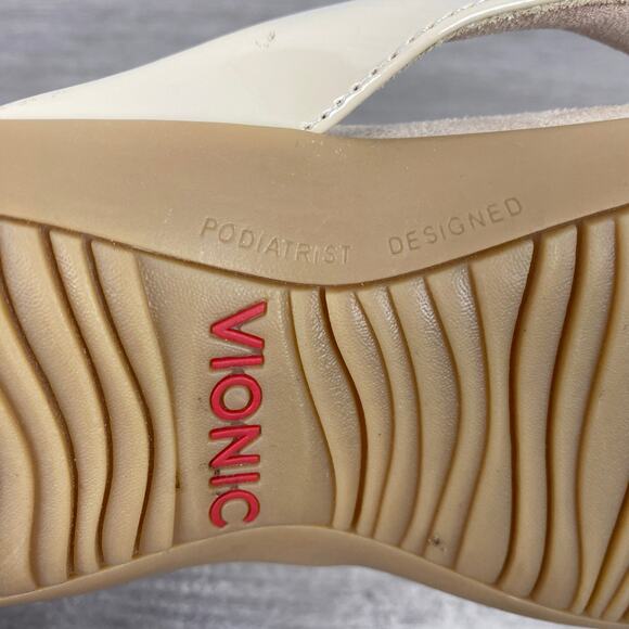Vionic Cream Tan Bella II Thong Sandal Sz.7.5 - Picture 13 of 13